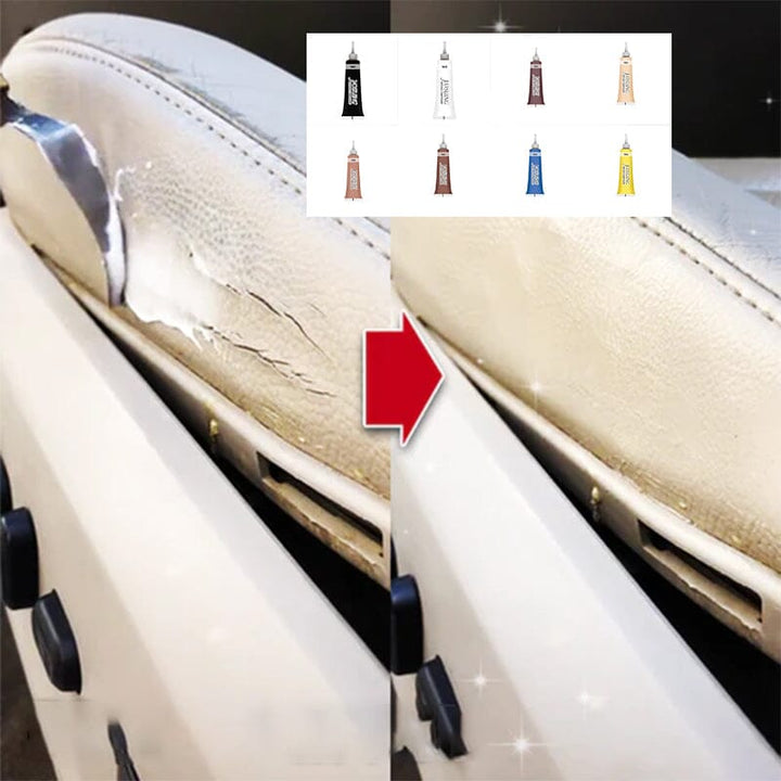 "Avancerad Läderreparationsgel för färgkorrigering av läder och vinyl, enkel applikation, mot repor och sprickor"