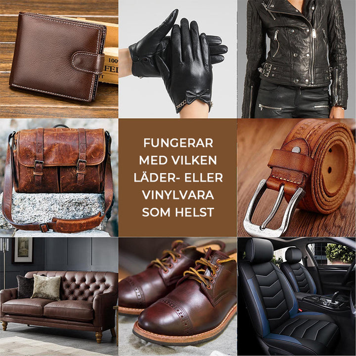 "Avancerad Läderreparationsgel för färgkorrigering av läder och vinyl, enkel applikation, mot repor och sprickor"