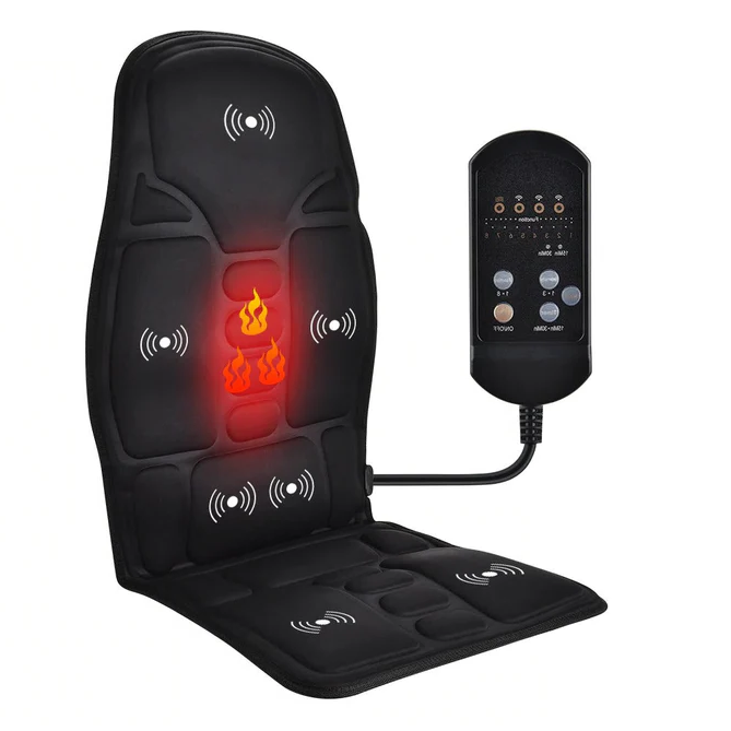 Premium massagekudde med avancerad värme- och vibrationsfunktion för djupgående ryggavslappning.