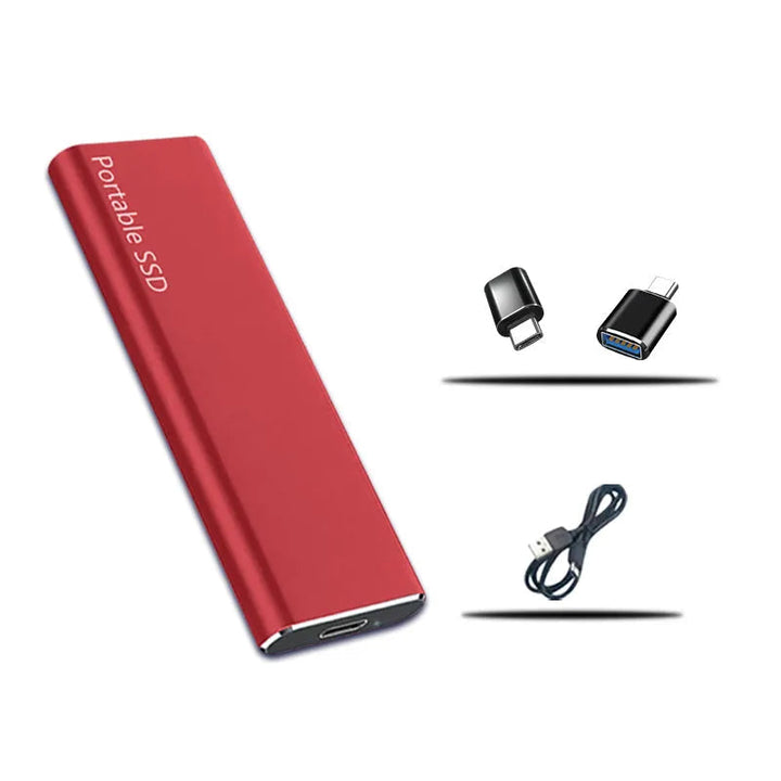 4TB extern hårddisk med USB-C. Kompakt och bärbar för säker digital backup och dataförvaring.