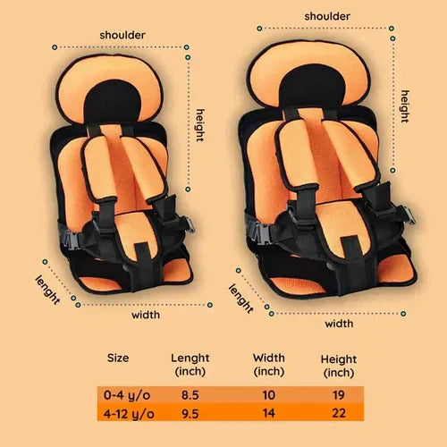 Enkel att fälla ihop, bärbar boosterstol för barn i bilen, maximerar barnsäkerhet.