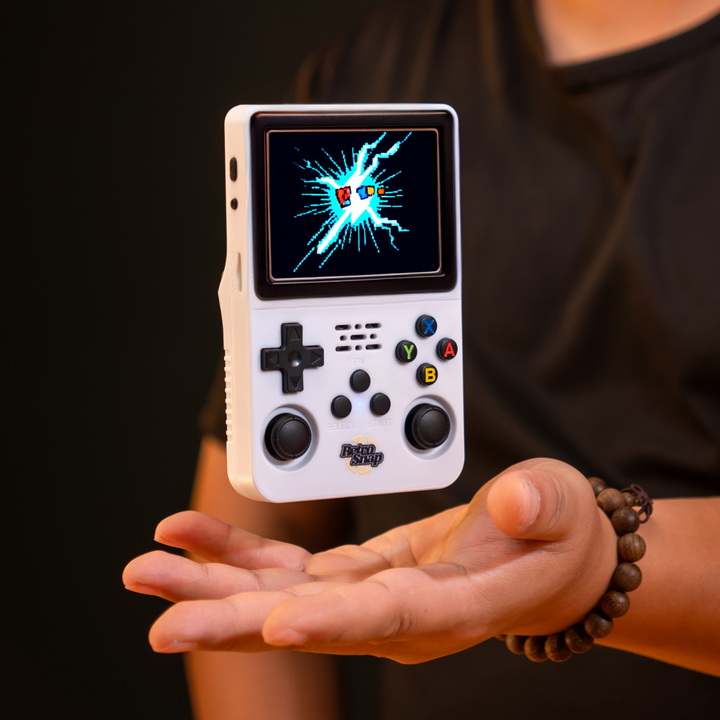 Ultimat retro gaming-upplevelse: Bärbar konsol med 60 000+ klassiska spel.