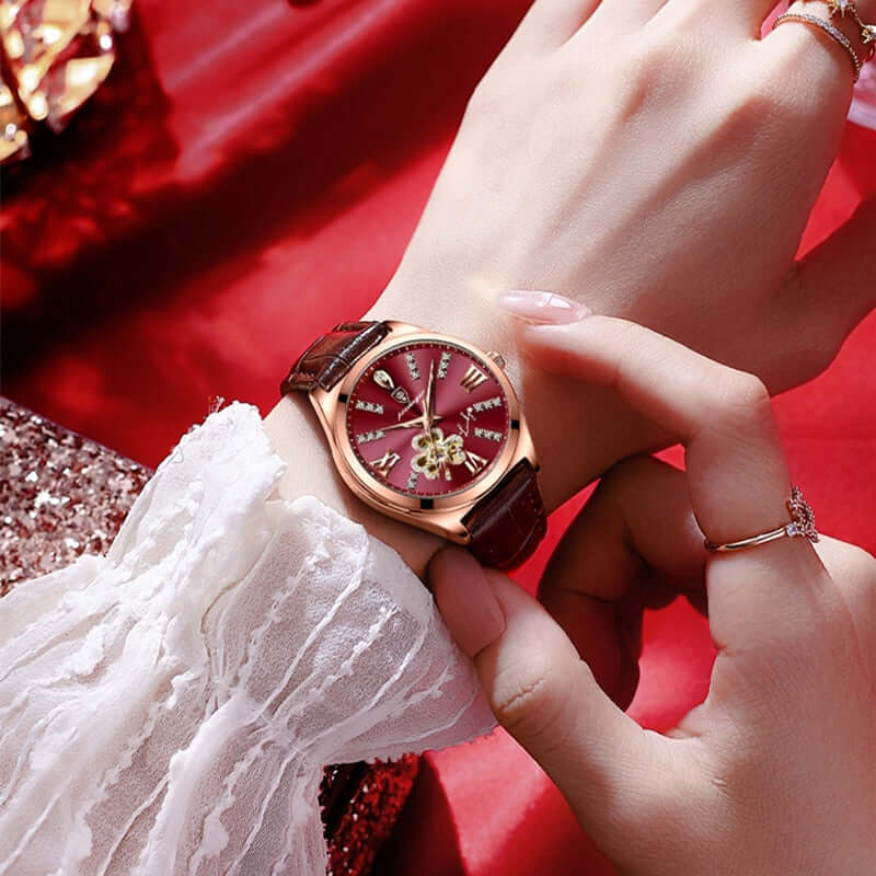 Elegant Moon Phase Bracelet Watch