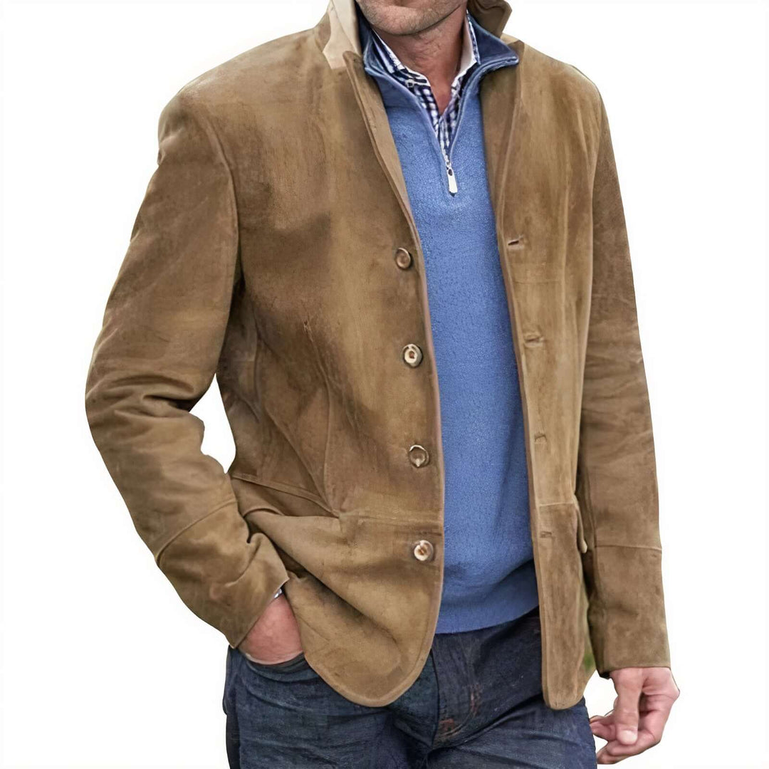 Klassisk kavaj i vintagestil för män – Elegans och komfort