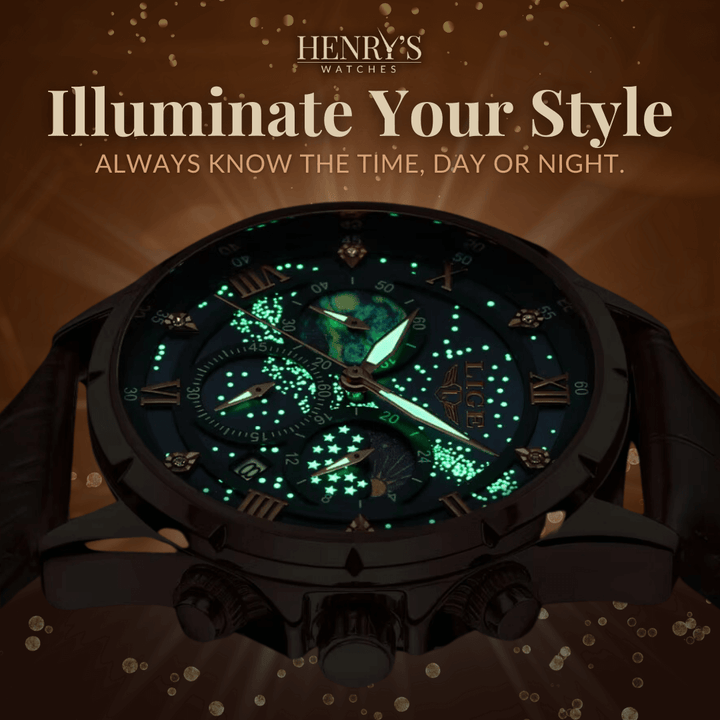Elegant Moonphase Klocka
