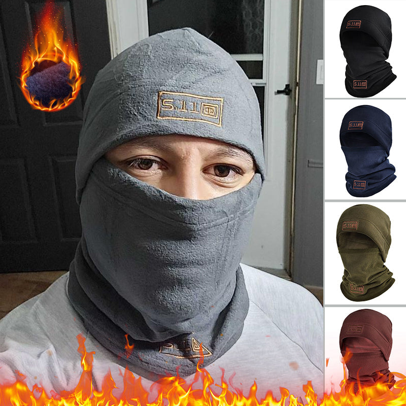 "Balaclava fleeceansiktsmask i polarfleece för män i flera färger; anatomisk passform, skydd mot kyla och vind."