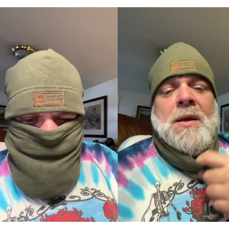 "Balaclava fleeceansiktsmask i polarfleece för män i flera färger; anatomisk passform, skydd mot kyla och vind."
