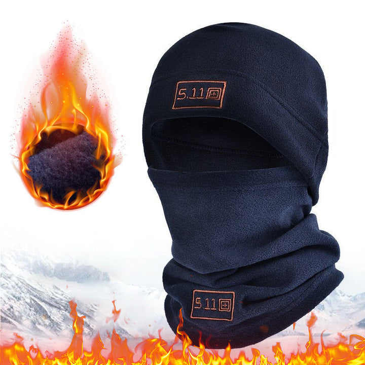 "Balaclava fleeceansiktsmask i polarfleece för män i flera färger; anatomisk passform, skydd mot kyla och vind."