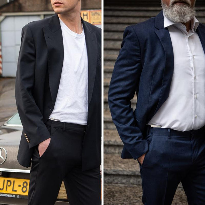 "Bältesjusteringsklämma i silver, kompakt och diskret design, ger perfekt passform för byxor och kjolar, elegant accessoar."