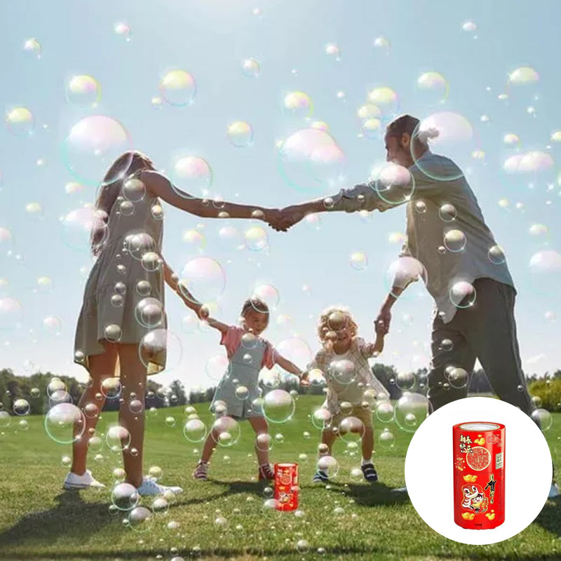 "Bärbar bubbelmaskin med 20-hålsdesign, skapar färgglada bubblor, perfekt för barnkalas och utomhuslekar."