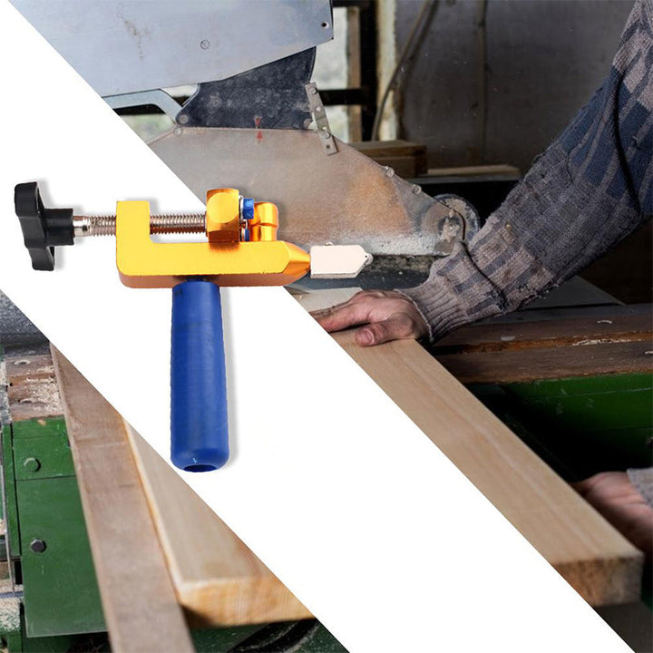 "Bärbar integrerad kakelskärare för DIY-projekt, kompakt design, skarp skärkniv, minskar skaderisk vid kakel och glas."