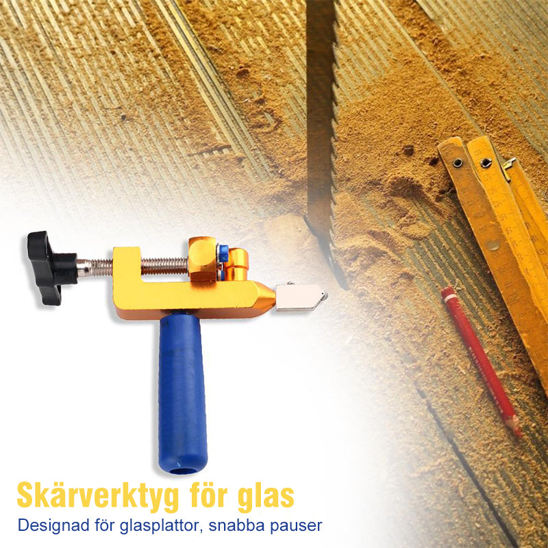 "Bärbar integrerad kakelskärare för DIY-projekt, kompakt design, skarp skärkniv, minskar skaderisk vid kakel och glas."