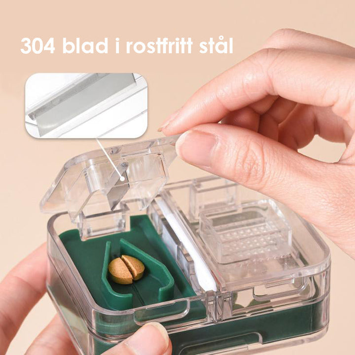 "Bärbar multifunktionell plastmedicinlåda i flera färger med skarpt blad och fuktsäker silikonring."