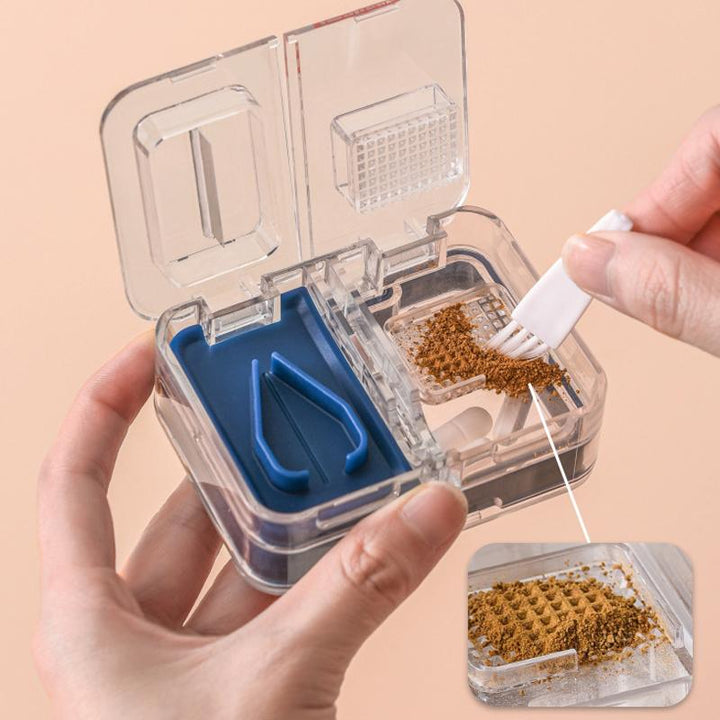 "Bärbar multifunktionell plastmedicinlåda i flera färger med skarpt blad och fuktsäker silikonring."