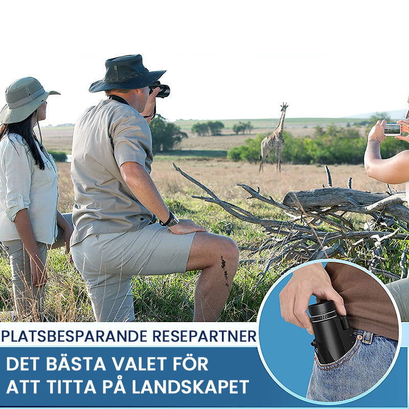 "Bärbart Zoom HD 5000M teleskop för utomhusbruk, justerbart fokus, HD-optik med BAK4 prisma för klar stjärn- och naturskådnin