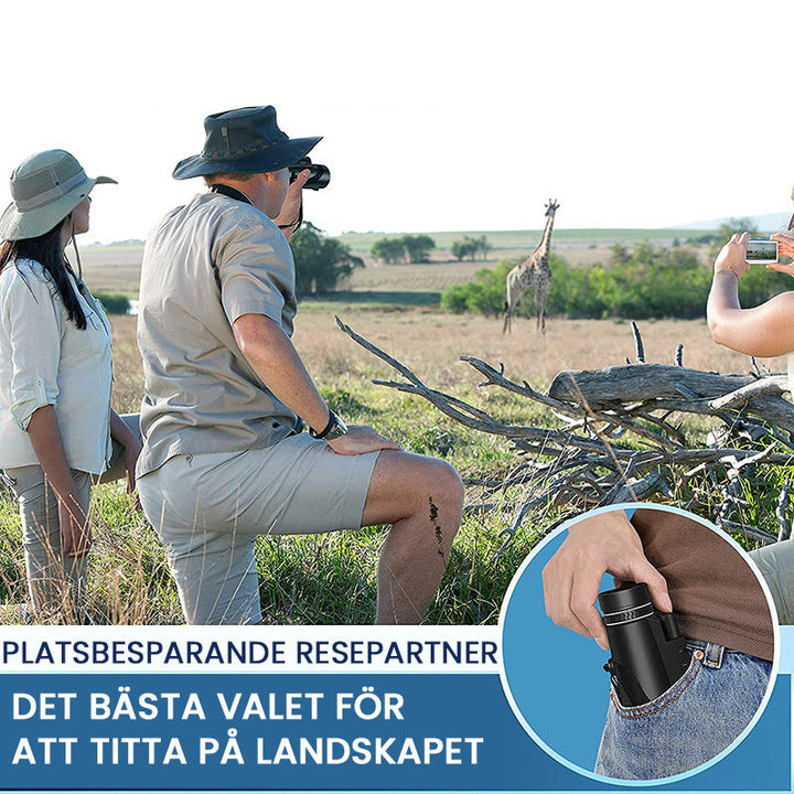 "Bärbart Zoom HD 5000M teleskop för utomhusbruk, justerbart fokus, HD-optik med BAK4 prisma för klar stjärn- och naturskådnin