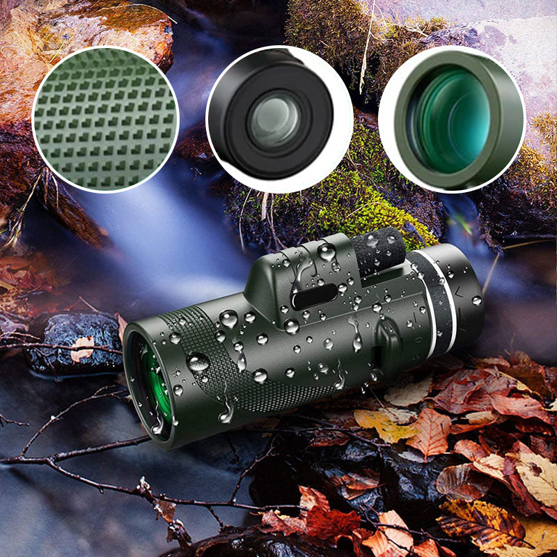 "Bärbart Zoom HD 5000M teleskop för utomhusbruk, justerbart fokus, HD-optik med BAK4 prisma för klar stjärn- och naturskådnin