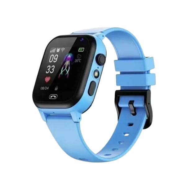 GPS smartwatch för barn med platsspårning, SOS-funktion och säkerhetszoner. För trygga föräldrar.