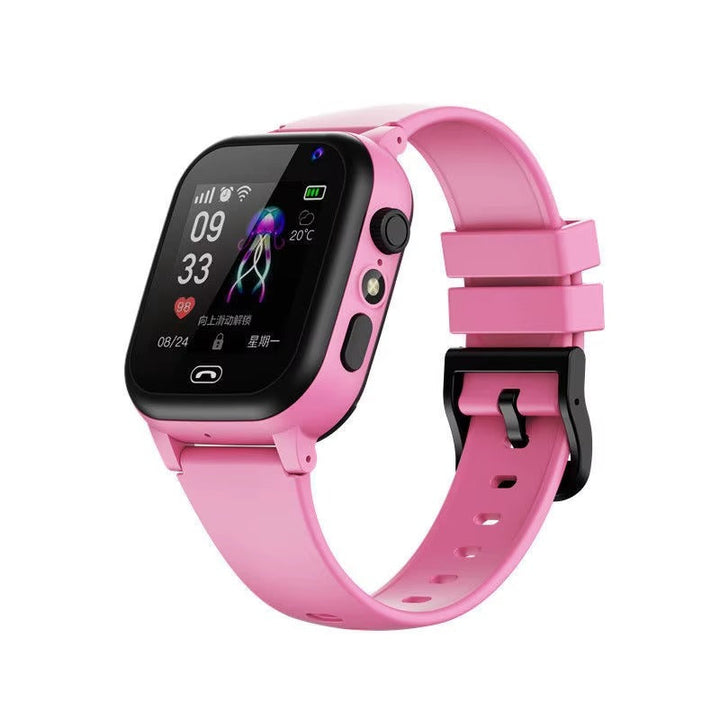 Smartwatch för barn med tvåvägskommunikation, aktivitetsmätare och GPS för både säkerhet och lek.