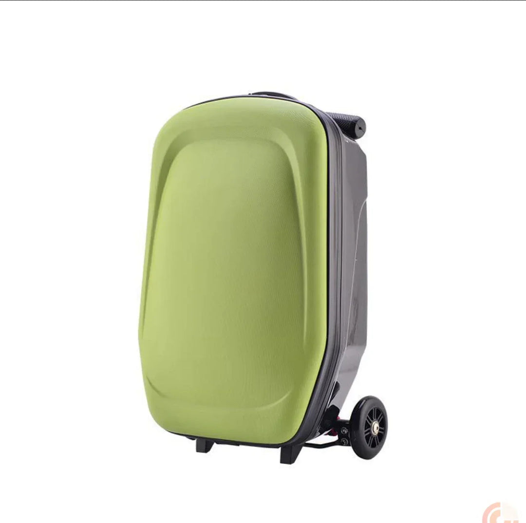 Mångsidig scooterresväska för barn. Kombinerar resväska och lek, tålig för alla äventyr och resor.