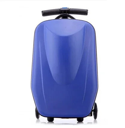 2-i-1 rullväska och scooter. Barnens praktiska resväska, perfekt för snabb och rolig transport.