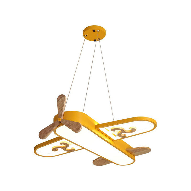 Barnlampa flygplan, 54cm LED taklampa.  Akryl, modern design.