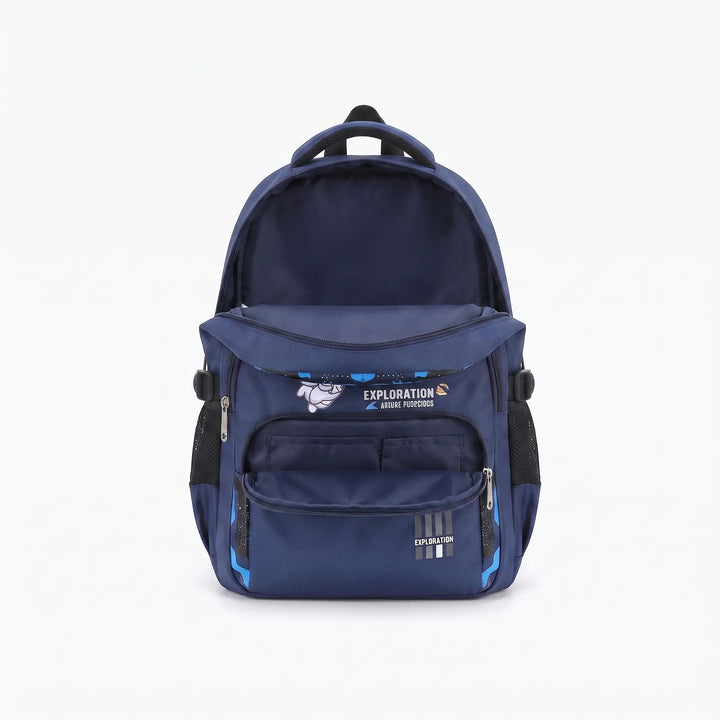 Bekväm barnryggsäck med unikt astronautmönster. Ergonomisk design för skolan.