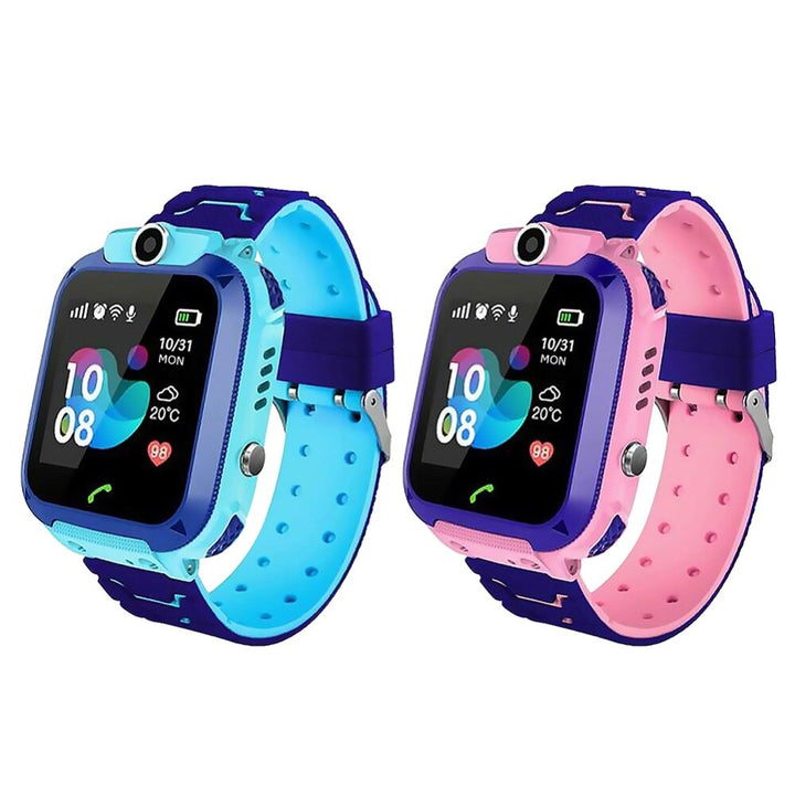 Barnsmartwatch med GPS-spårning och SOS-knapp för barns trygghet. Se position i realtid och kommunicera med ditt barn.