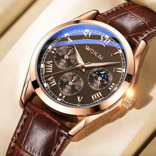 Elegant Rose Gold Quartz Watch
