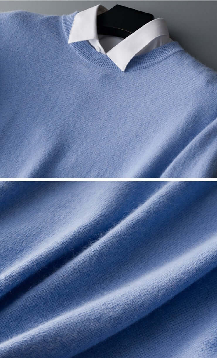 Klassisk stickad tröja för herrar – Varm och stilren design