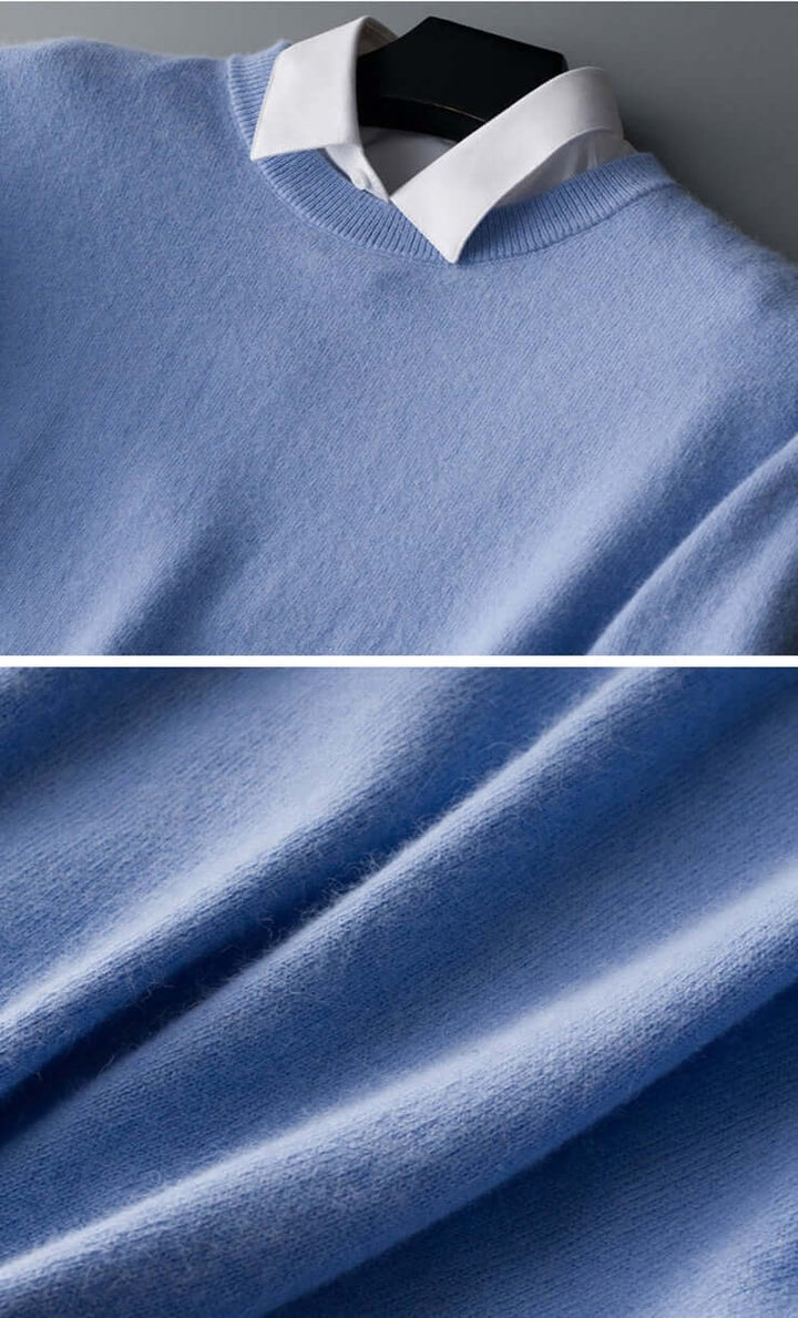 Klassisk stickad tröja för herrar – Varm och stilren design