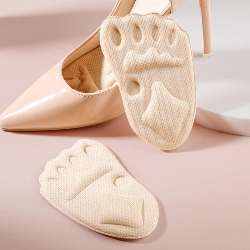 "Beige framre fotdynor i EVA-skum för smärtlindring, diskret utformade för optimal komfort i alla typer av skor."