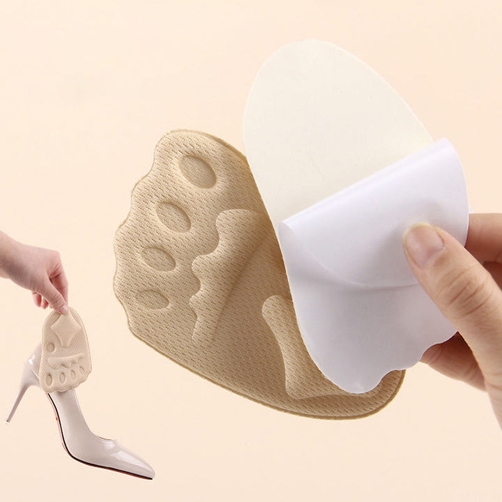 "Beige framre fotdynor i EVA-skum för smärtlindring, diskret utformade för optimal komfort i alla typer av skor."