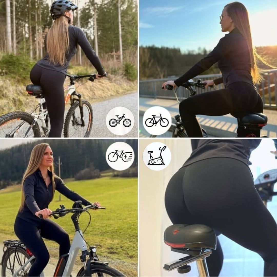 Universell cykelsadel, vattentät design med reflex för ökad säkerhet.