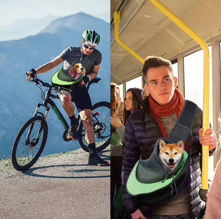 Säker transportväska för husdjur, andningsbar axelväska för katter och små hundar på bilfärder.