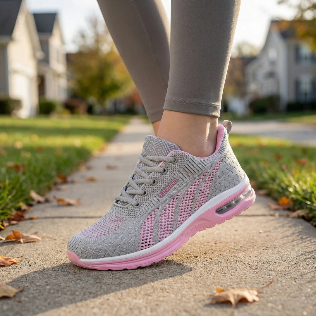 Bekväma dam sneakers med lätt vaddering för optimalt stöd & komfort. Perfekta vardags- & promenadskor med snörning.