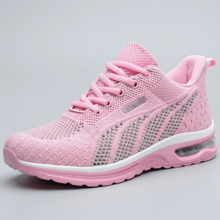 Sportiga dam sneakers, lätta & dämpade för komfort under vardags- och promenader. Med snörning för perfekt passform.