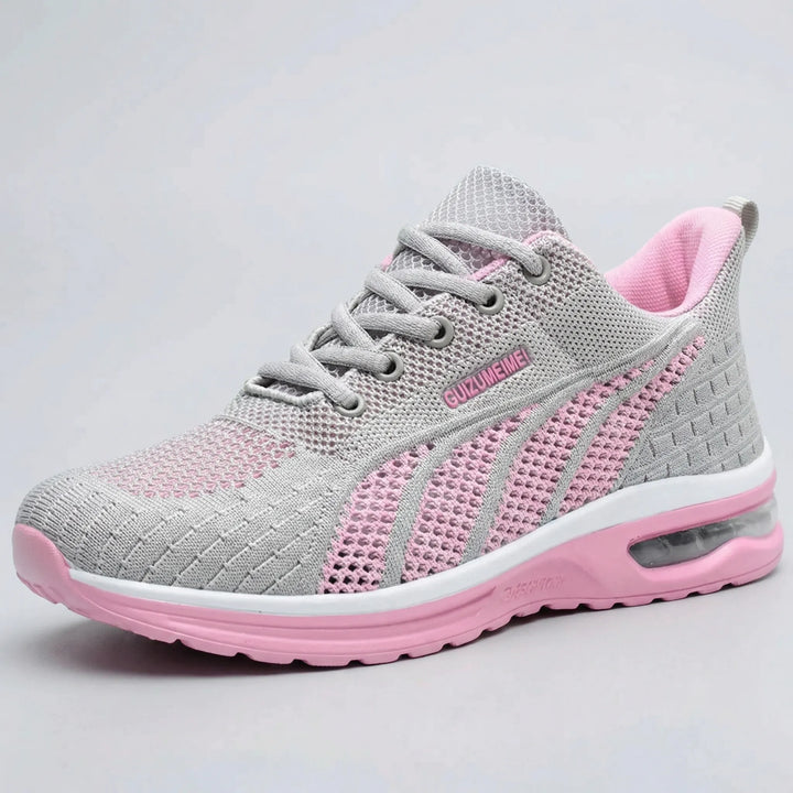 Dessa dam sneakers är lätt vadderade för stöd & dämpning. Bekväma lättviktsskor för promenader & vardagsbruk.