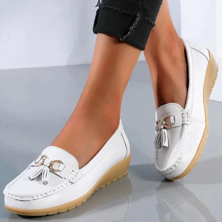 Klassiska damloafers "Gemma", lätta och bekväma med fotvalvsstöd för alla dagar.