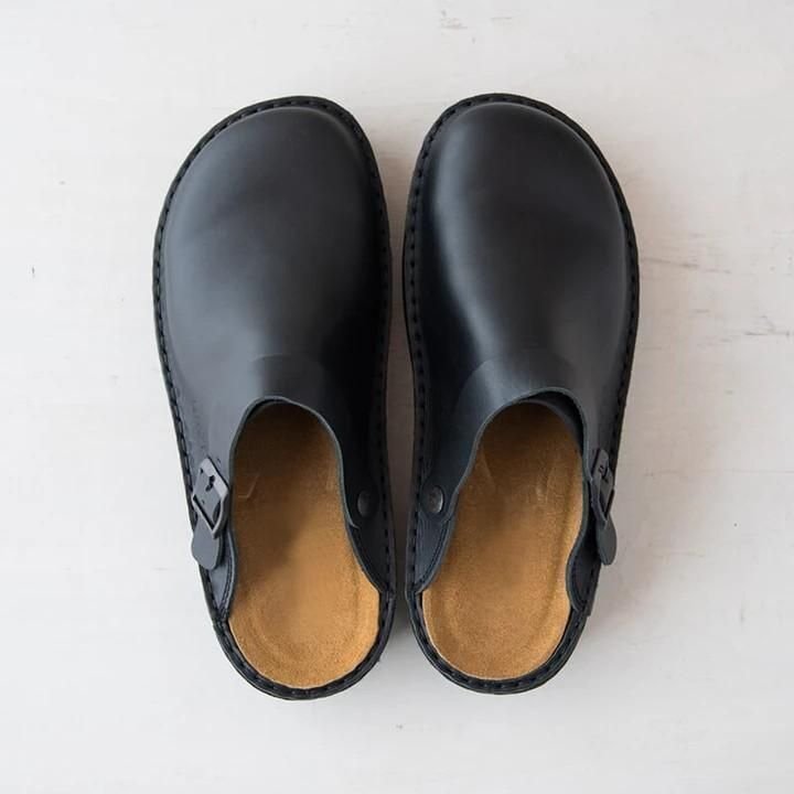 Bekväma herrclogs Lennart i svart med stödjande profilsula, perfekta vardagsskor för komfort.