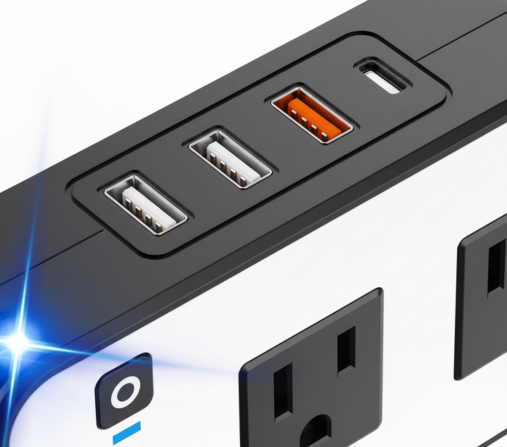 Effektiv 200W bilomvandlare för att strömförsörja dina gadgets under bilresan. Enkel att installera.