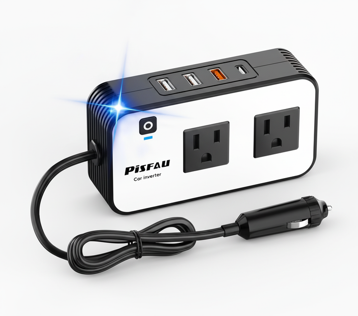 Håll dina enheter laddade med en 200W bilomvandlare. Förvandla bilens ström till 230V för all din elektronik.