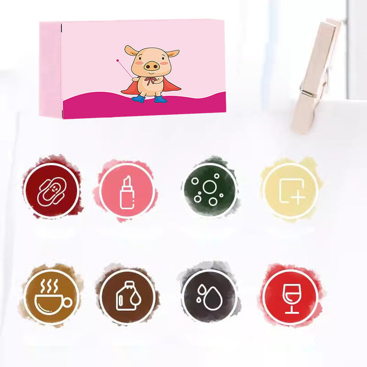 "Bioenzymrengöringstablett, rund form, vit färg, effektiv mot fläckar och bakterier, ger snabb och kraftfull rengöring."