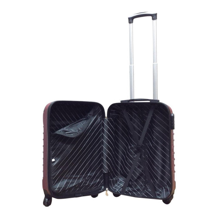 Hållbart blått hårdskalsbagage set för unisex, 2-delat med 4 hjul och säkert kodlås. Din reskamrat på alla resor.