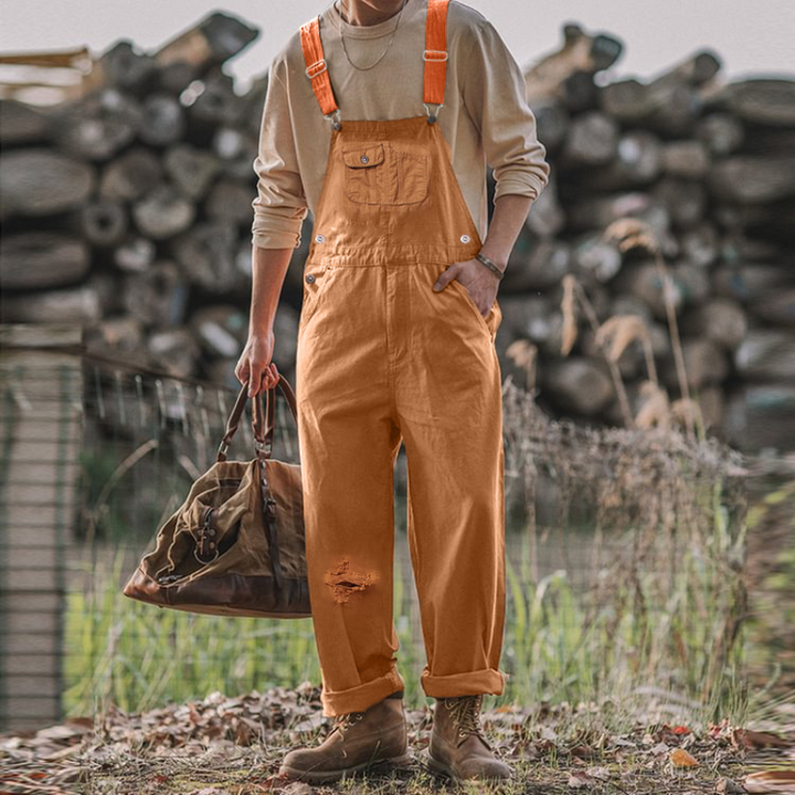 Funktionell unisex overall för trädgård och fritid. Hållbara och bekväma arbetsbyxor, perfekta året runt utomhus.