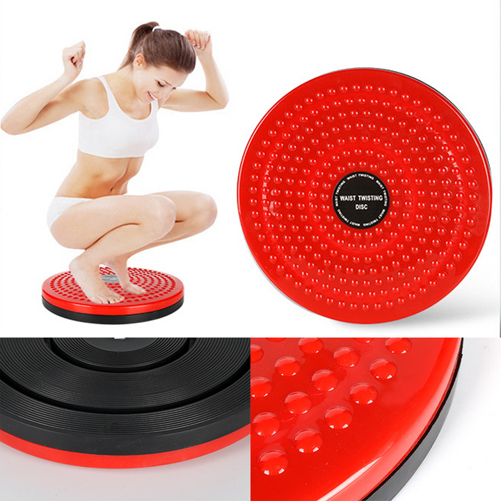 "Blå magnetisk midjetwist bräda för fitness, unisex design, förbättrar core träning och ger massage med magnetisk vridning."