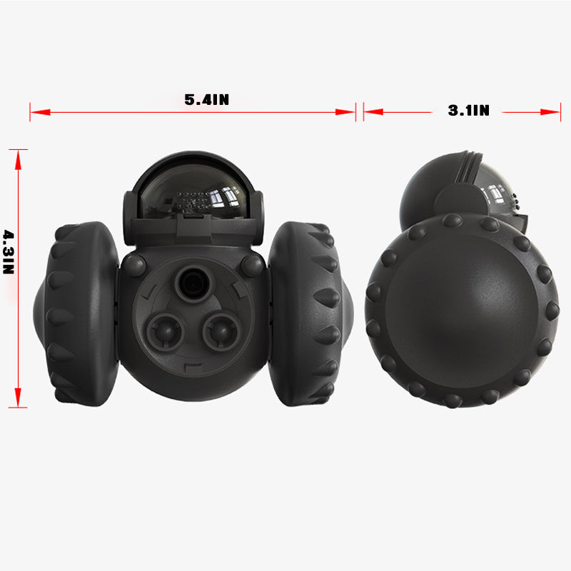 "Blå multifunktionell husdjursleksak för katter och hundar, balanscykel-design, förbättrar motorik, hållbara material"