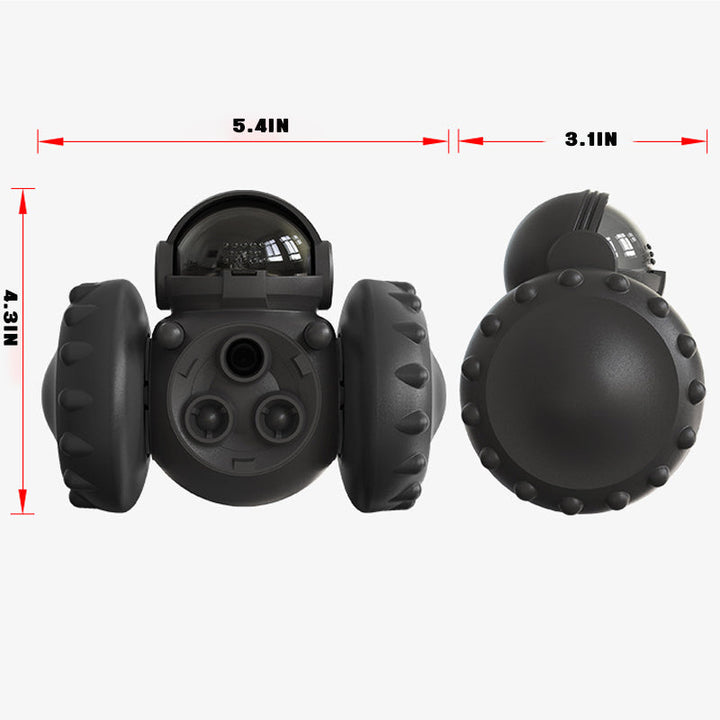 "Blå multifunktionell husdjursleksak för katter och hundar, balanscykel-design, förbättrar motorik, hållbara material"