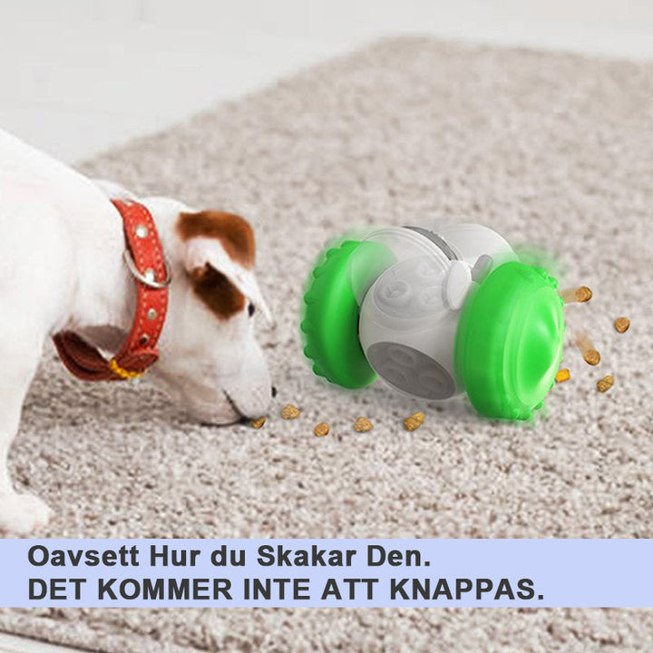 "Blå multifunktionell husdjursleksak för katter och hundar, balanscykel-design, förbättrar motorik, hållbara material"