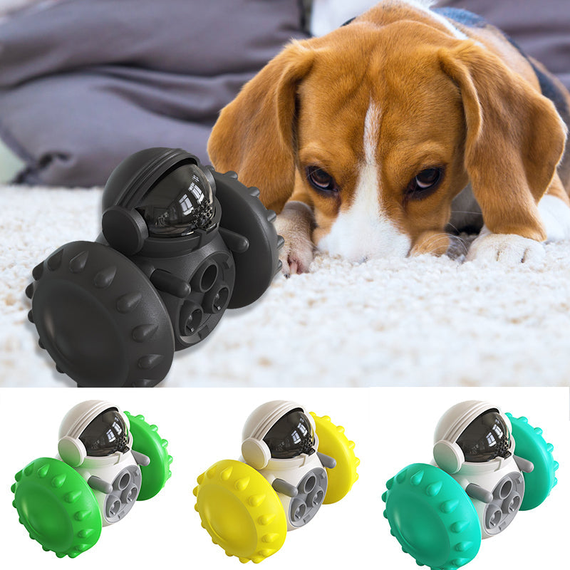 "Blå multifunktionell husdjursleksak för katter och hundar, balanscykel-design, förbättrar motorik, hållbara material"